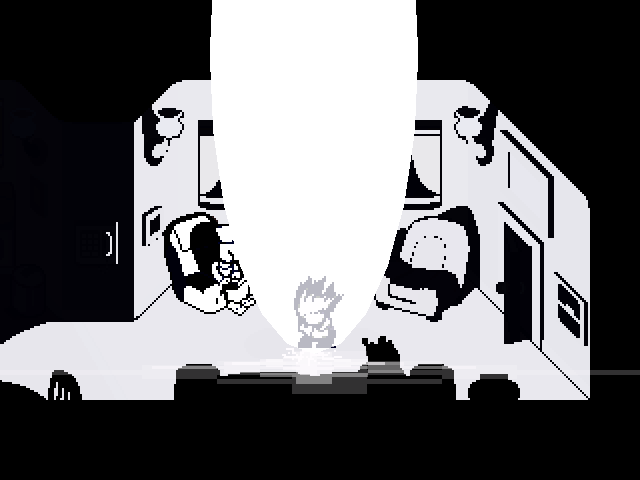 Screenshot of Deltarune, showing Kris creating a new Dark Fountain